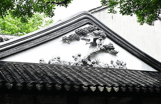 船庁の松鶴塑画